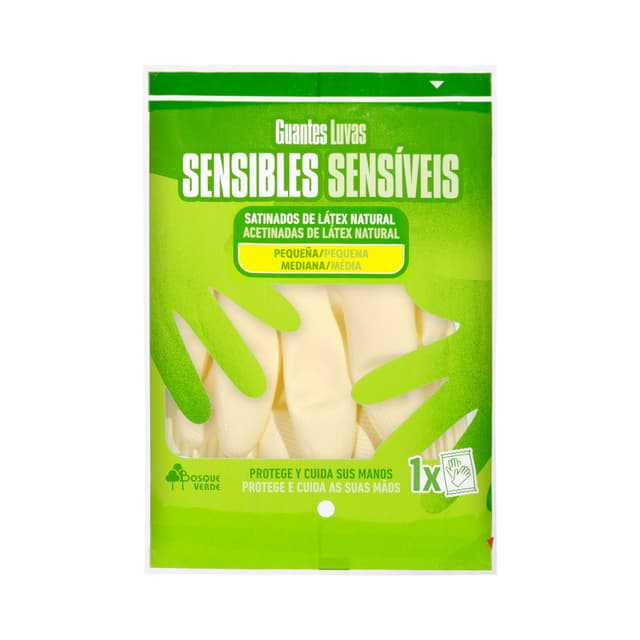 Guantes de látex Bosque Verde talla pequeña-mediana